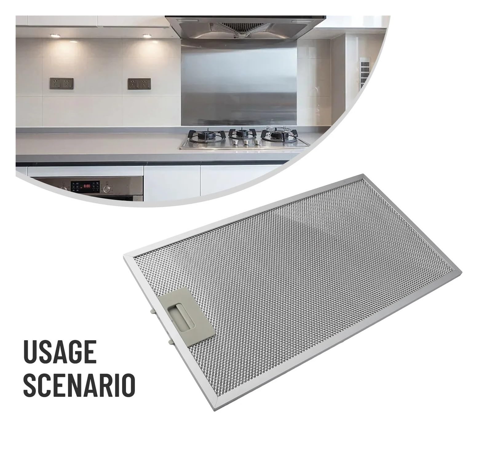 Filtro Antigrasso A Rete Metallica, Compatibile Con Howdens, Compatibile Con LAMONA, 460x260 Mm Filtrazione A 5 Strati Lavabile Filtro Di Sfiato for Cappa Da Cucina