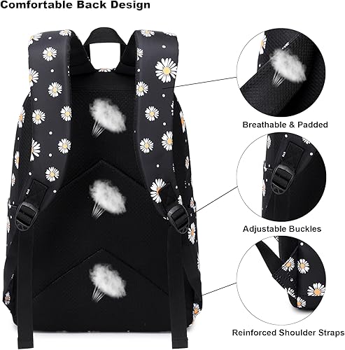 Miniatura 4 de Kouxunt Mochila escolar para niñas y mujeres, bolsas escolares, mochilas para computadora portátil, mochilas para niños, adolescentes y adultos,