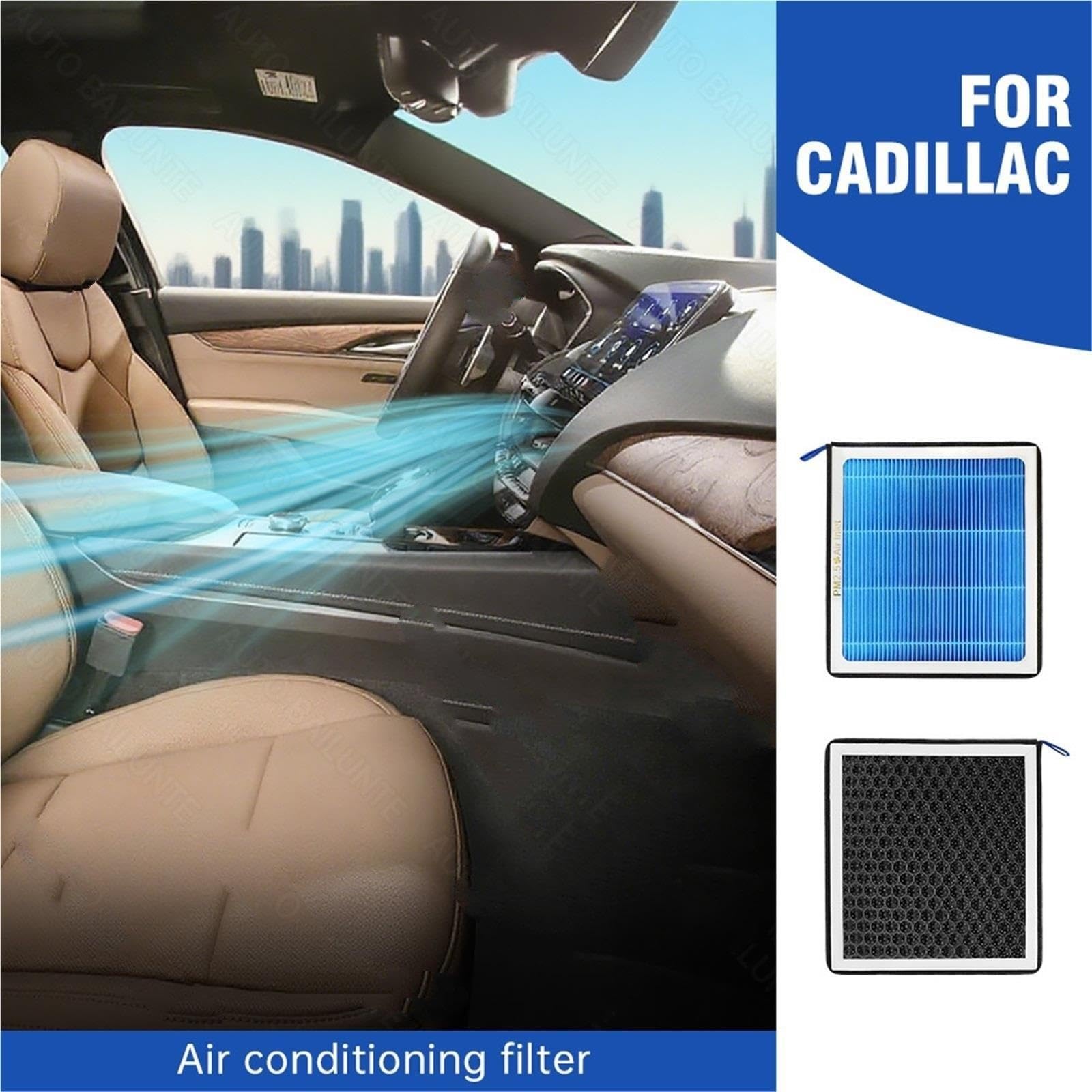 Filtro de aire 1 Uds. Para Cadillac ATS CT4 CT5 CT6 CTS XT4 XT5 XT6 XTS para Escalade LYRIQ Kit filtro aire acondicionado para coche Filtro de Habitáculo(CT6 2016-2020)
