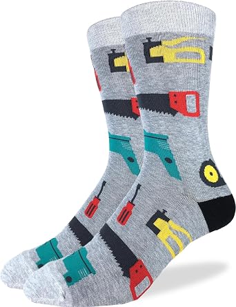 Good Luck Sock Mens Tools Socks, Adult, Shoe Size 7-12