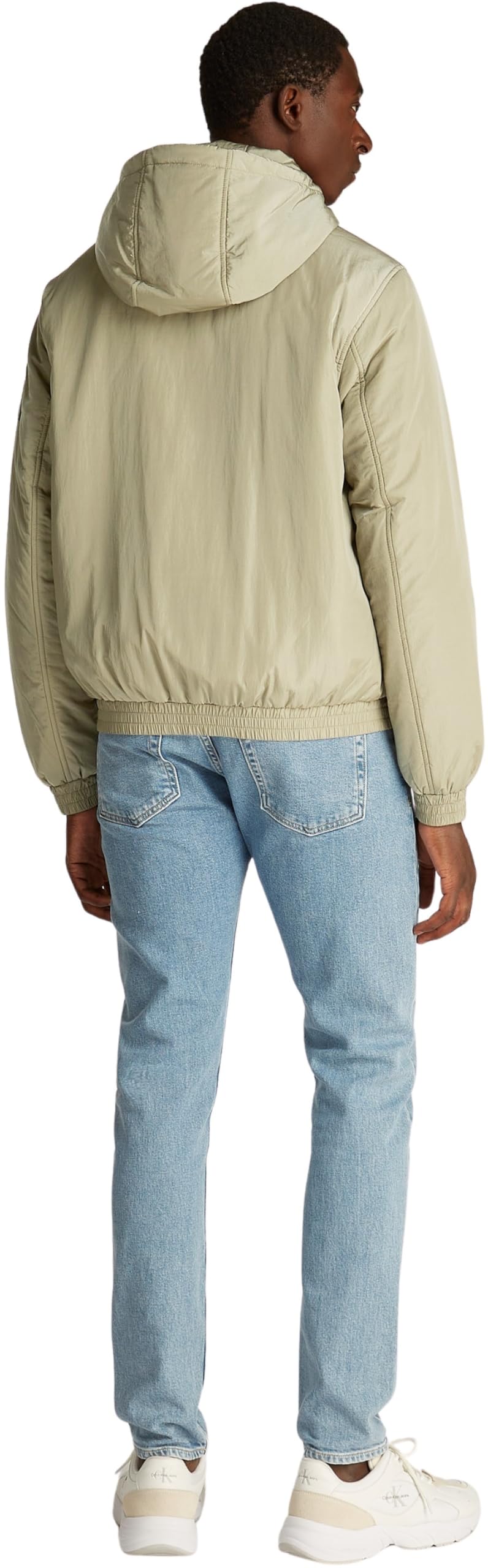Calvin Klein Męskie kurtki z kapturem Harrington Inne, Nordic Dust, S