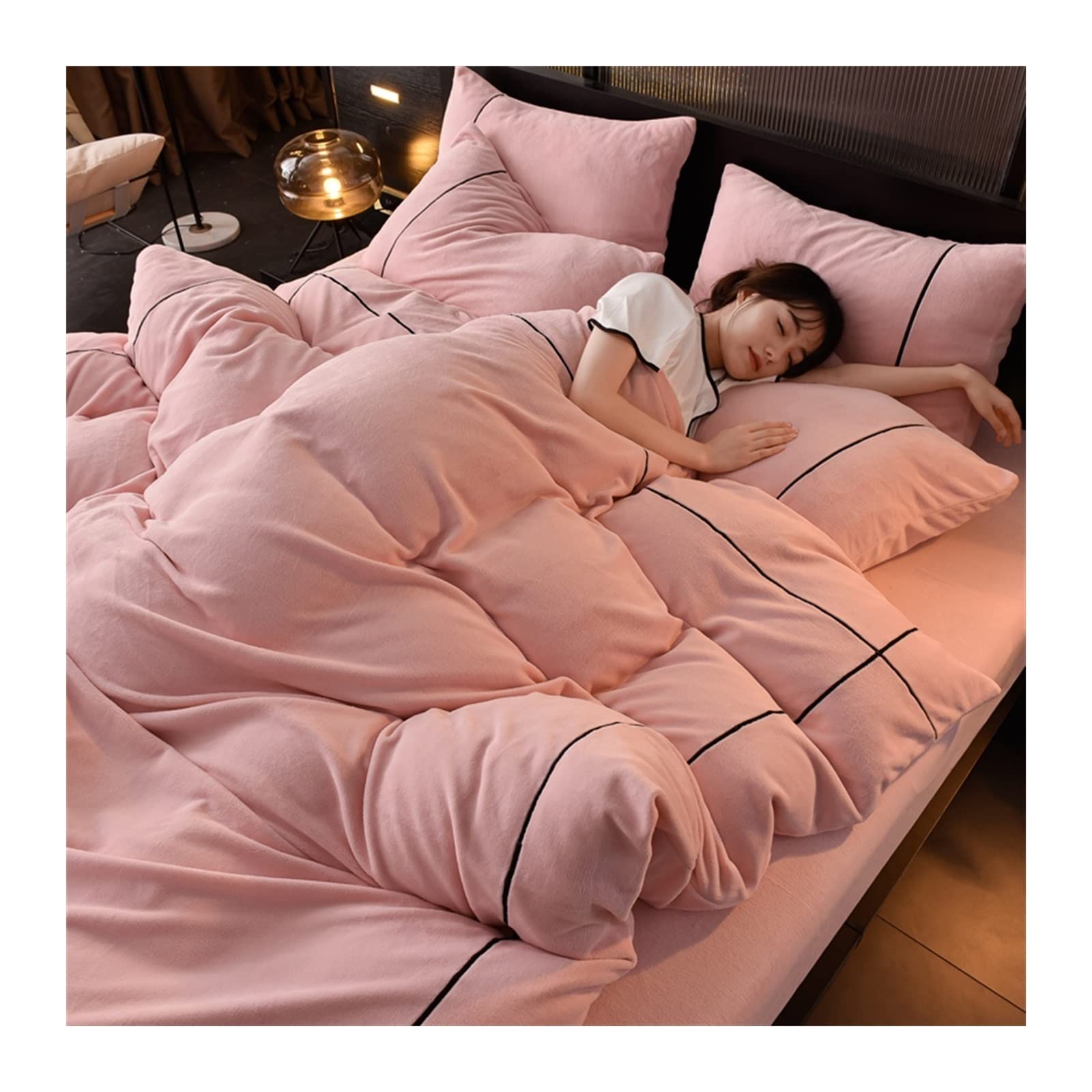 Parure de lit en molleton de lait idéale pour des nuits cocooning douillettes