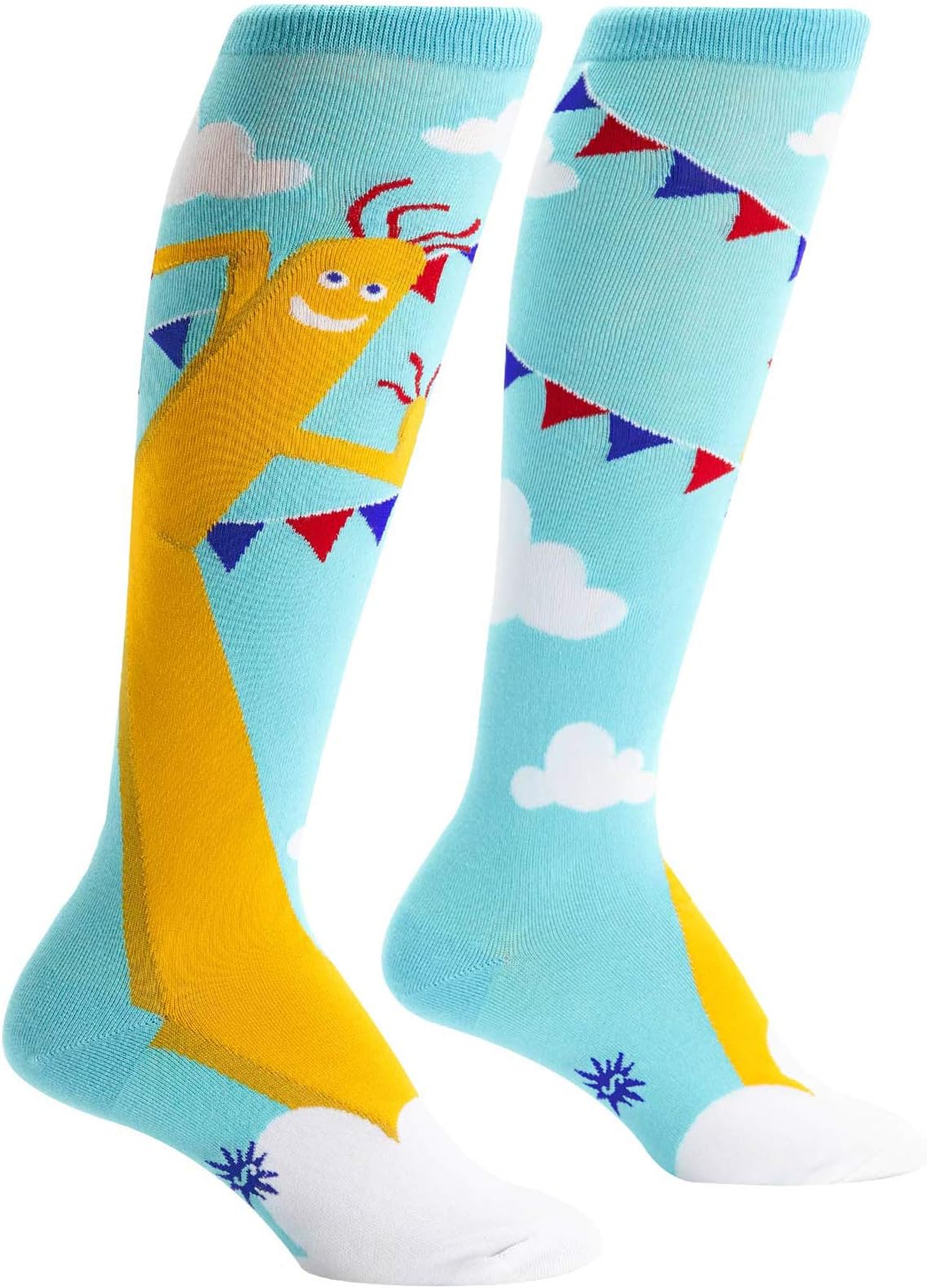 Sock It To Me Women's Wavy Arms Guy Knee High Socks