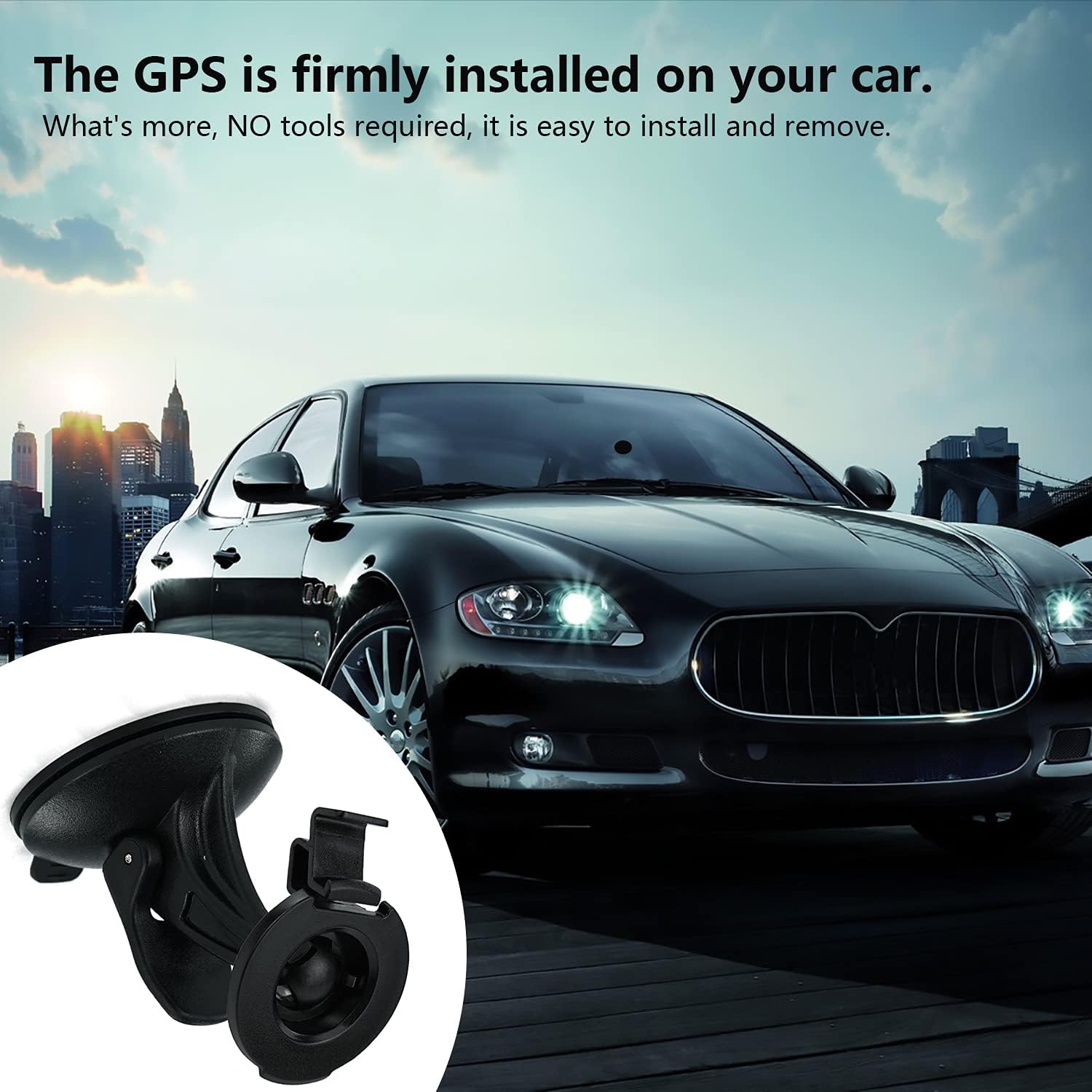 EKIND Car Windscreen Windshield Suction Cup Mount Holder Cradle Compatible for Garmin GPS Nuvi 52(Nuvi 42 42LM 44 44LM 52 52LM 54 55 2457LMT 2497LMT 2577LT 2597LM 2597LMT 2558LMTHD 2598LMTHD)
