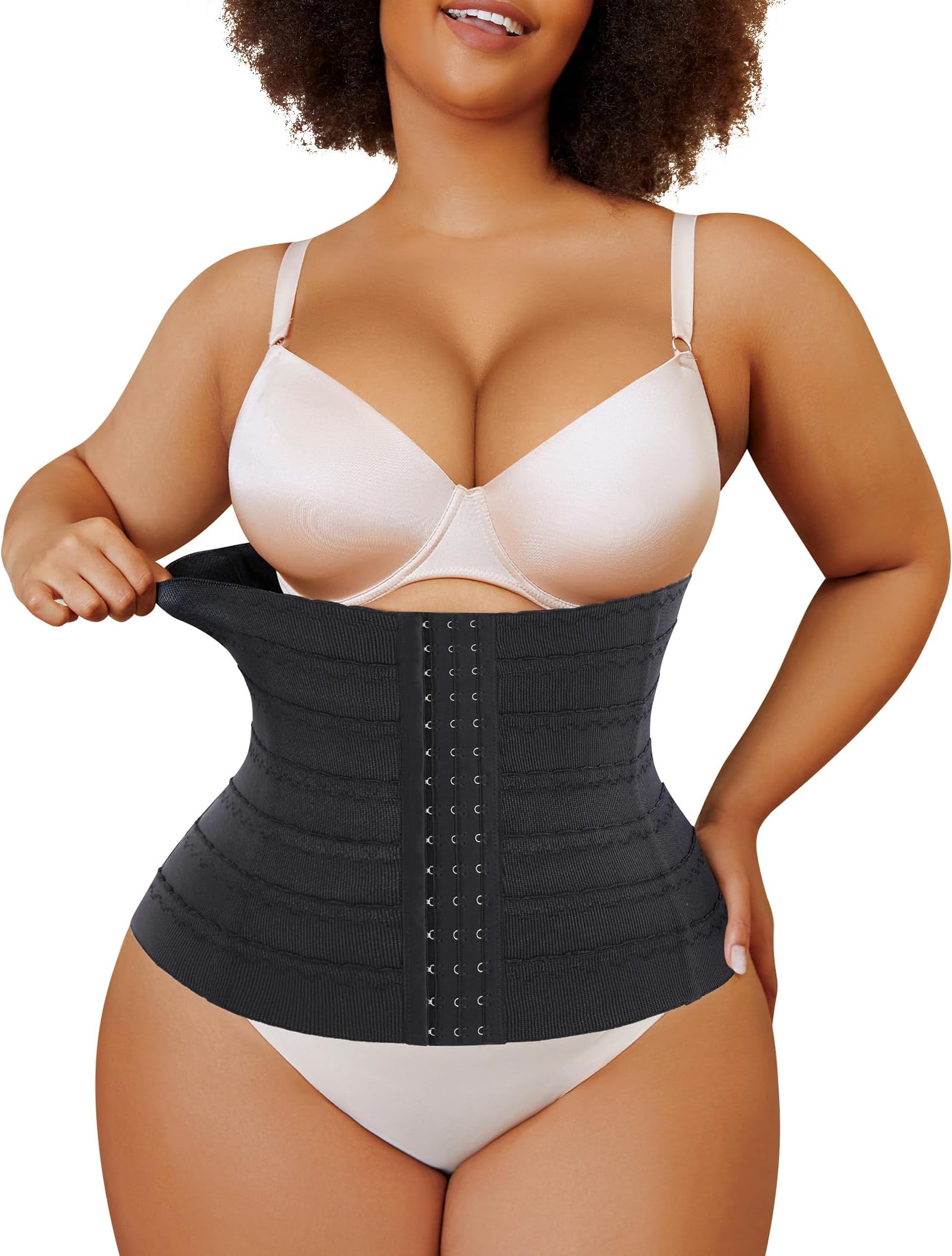 Waist Cincher Shapewear Tummy Control Plus Size Waist Trainers for Women Belly Trimmer Body Shaper Corset Girdle