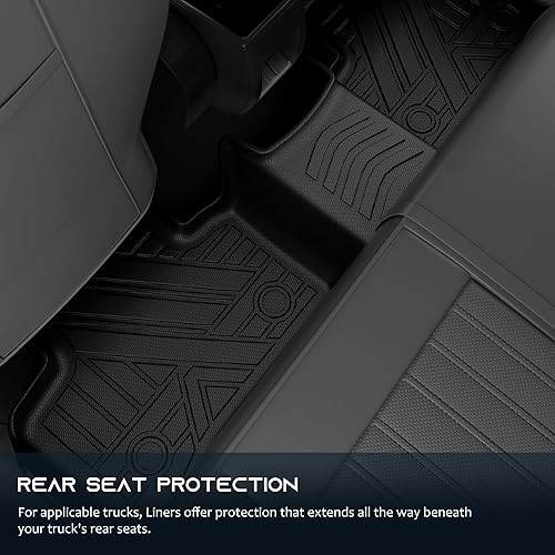 Miniatura 3 de ASLONG Alfombrillas de automóvil de 5 asientos aptas para Mercedes Benz GLC Class Models GLC300 GLC250 2016-2022, forro de primera y 2 fila, juego