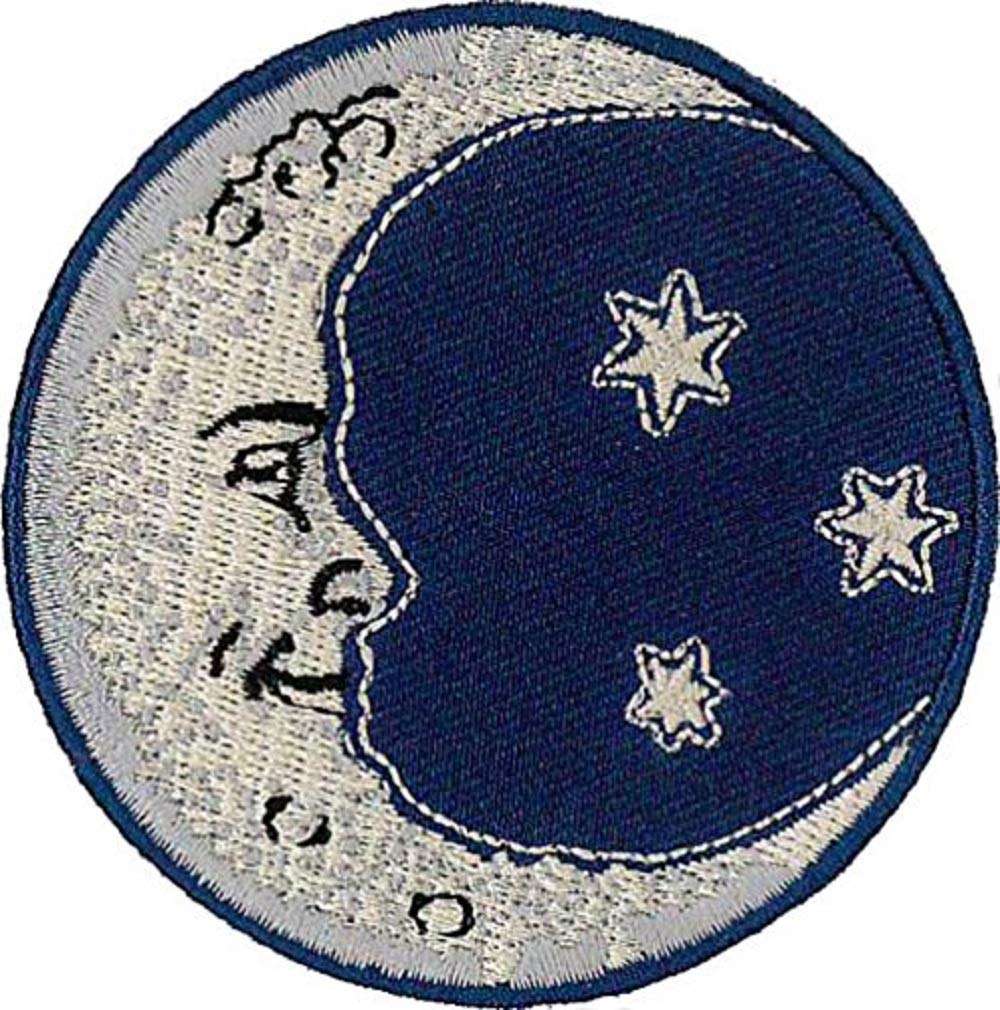 Another Quality Product From Klicnow Multicolour Moon And Stars Embroidered Patch 7Cm Dia