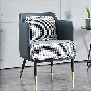 DUNAKE Poltrona nordica,Moderna Poltrona in Tessuto Imbottita, Sedia Imbottita Pigra, Poltrona Nordica, Casa, Camera da Letto, Balcone, Giardino, Pratico E alla Moda, PU (Color : Grey)