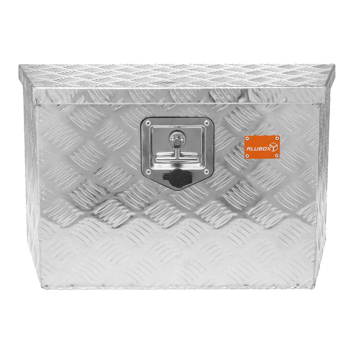 ALUBOX Riffelblech Deichselbox für PKW Anhänger - Anhängerbox 1,5 mm Aluminium 62/50 x 36 x 29 cm