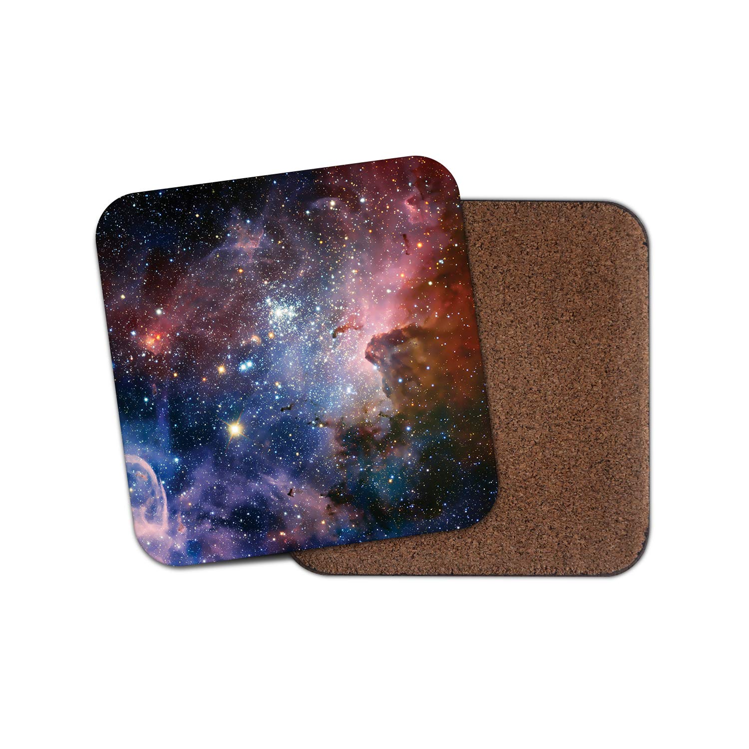1 x Nebula Cork Backed Drinks Coaster - Space Solar System Stardust #8945
