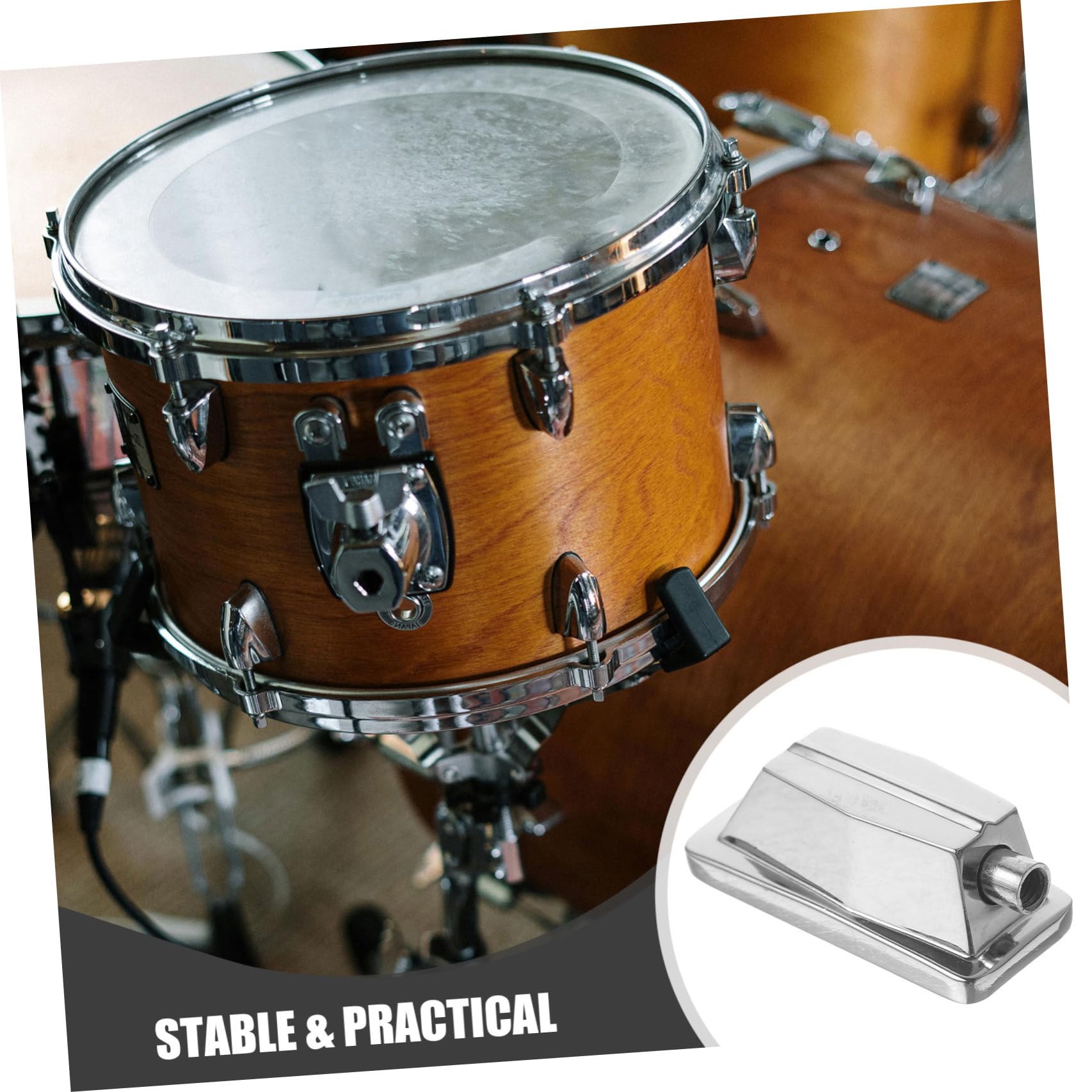 Toyvian Set di 5 Accessori Batteria Acustica in Metallo Argento, Accessori Batteria Acustica per Jazz Drum Ganci e Drum Lug Resistenti per Riparazioni Durature