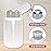 9oz Gray Push Down Pump Dispenser Empty Refillerble Bottle with Flip Top Cap - for Nail Polish, Travel, Cosmetics Packaging