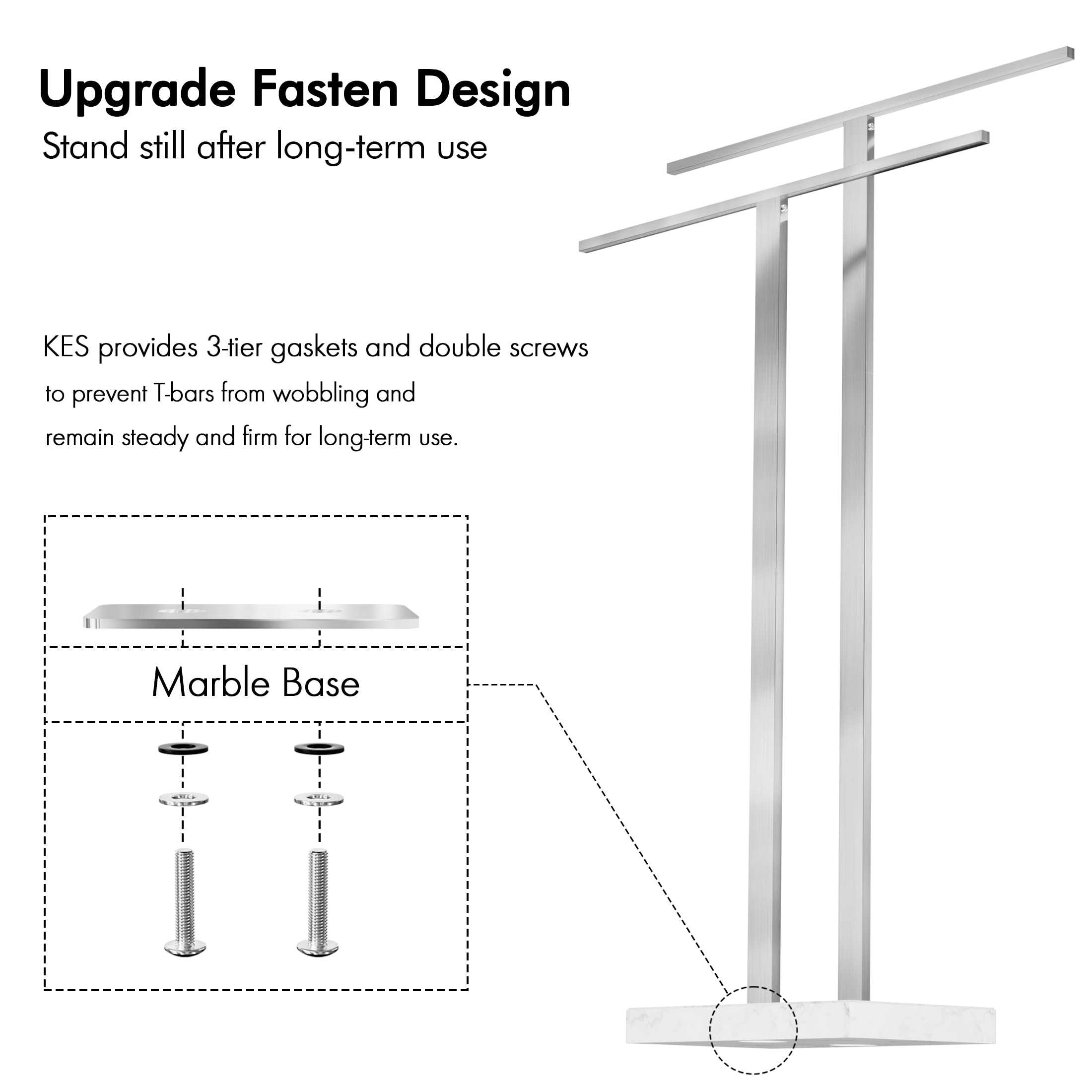 Snapklik.com : KES Standing Towel Rack 2-Tier Towel Rack Stand