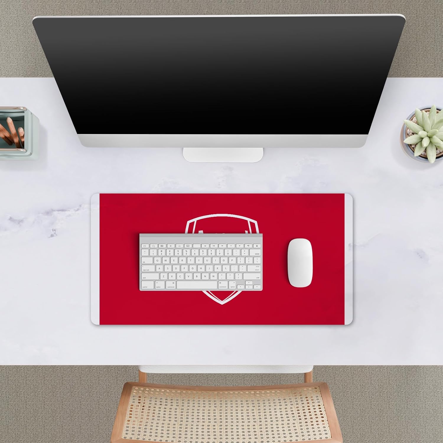 Head Case Designs Officially Licensed Arsenal FC Home 2025/26 Kit 23.62 x 11.81 x 0.12 inches (600 x 300 mm) - L Gaming Office Desk PC Keyboard Mouse Mat Pad image 3