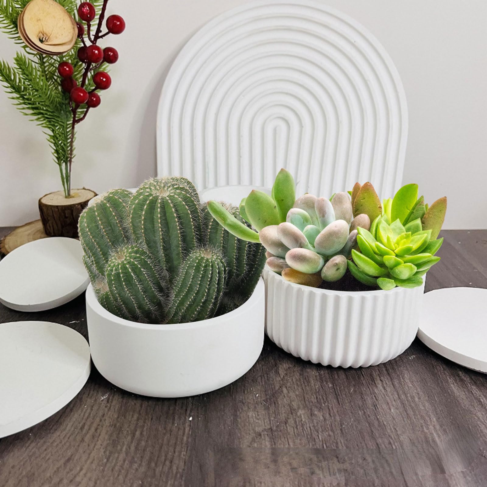 4 Stck Sukkulente Kaktus Silikonform, Blumentopf Beton Form, DIY Vase  Gieformen Mit Deckel, Resin Form fr Epoxidharz, Dekoration Des Hauses :  Amazon.de: Kche, Haushalt & Wohnen