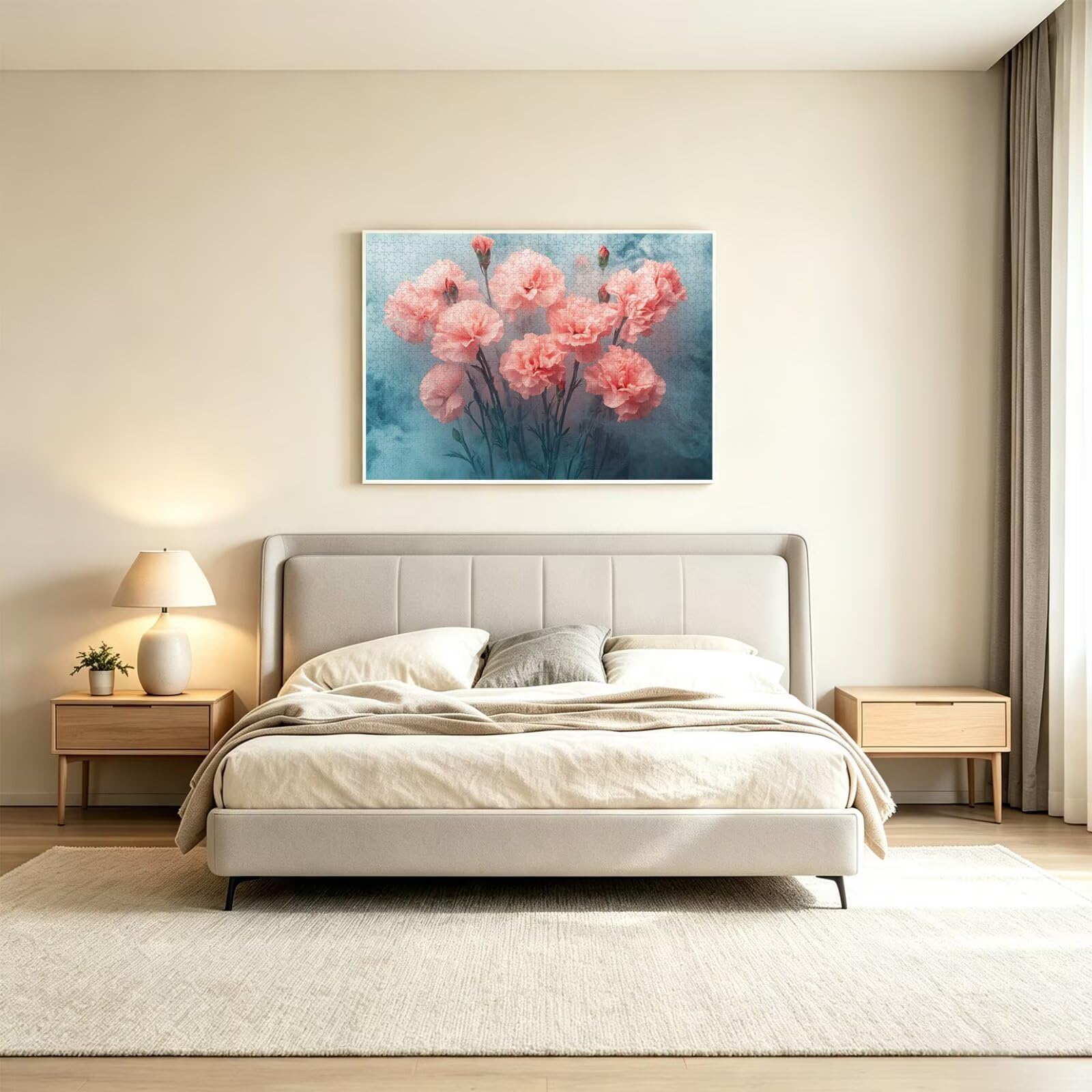 Puzzle 1500 elementów Dorośli Kwiat Klasyczne puzzle Dym, n-300
