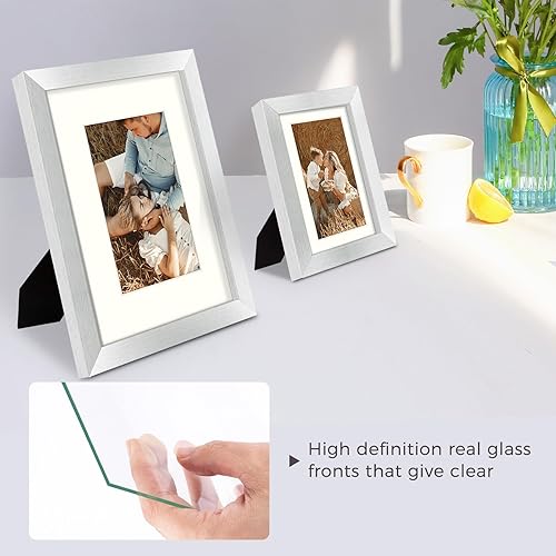 Vista 35 de Golden State Art, Gallery - Marcos de pared, 11 x 14, 8 x 10, 5 x 7 pulgadas, múltiples marcos de fotos, collage para pared o mesa con paspartú