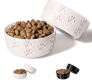 Ceramic Dog Bowl Set of 2 with Anti-Skid Base - 5