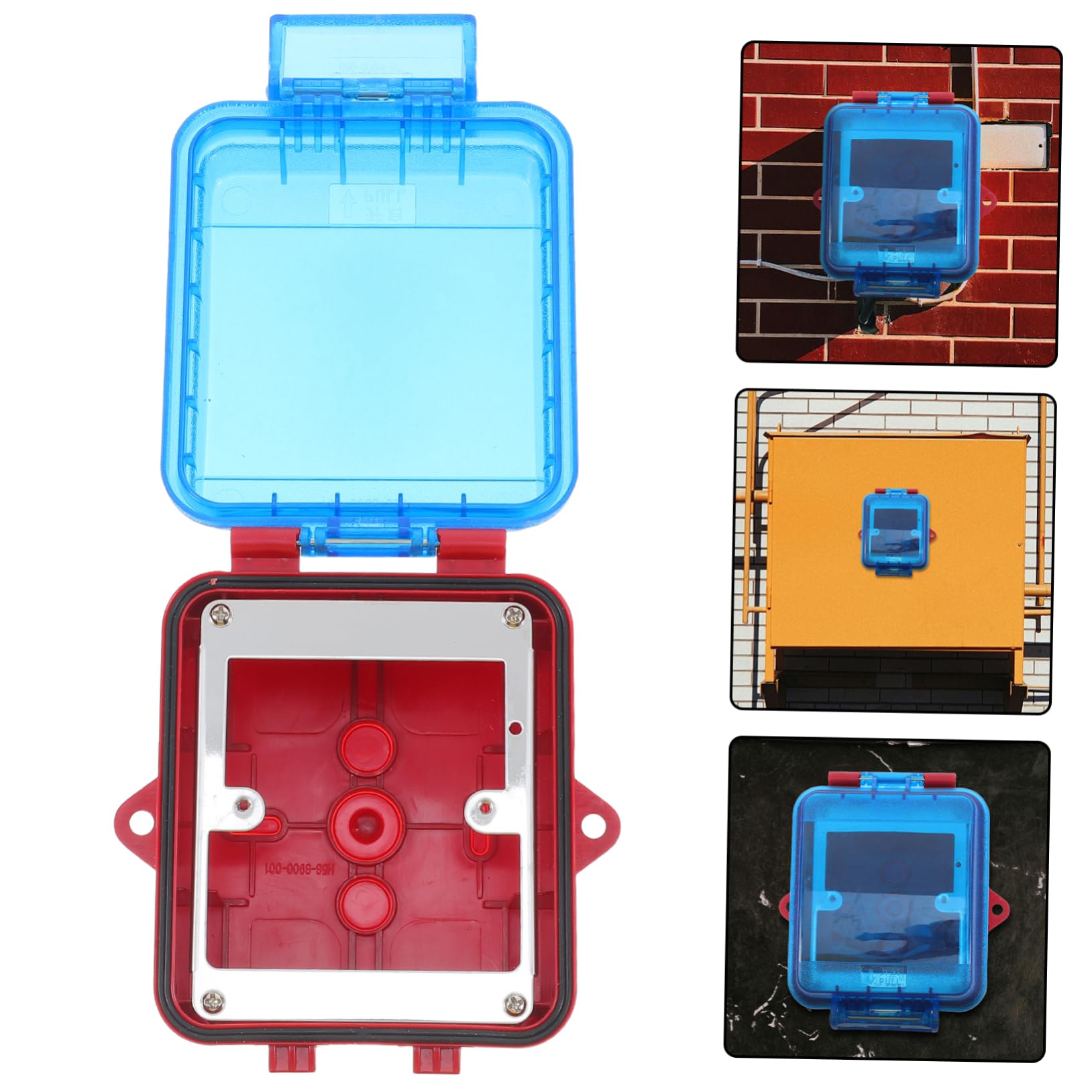 Homoyoyo Cubierta de Alarma contra Incendios Protector de Botón de Incendio Manual para Interruptor de Emergencia Protector de Panel de Alarma de Emergencia Cubierta de Punto de Llamada