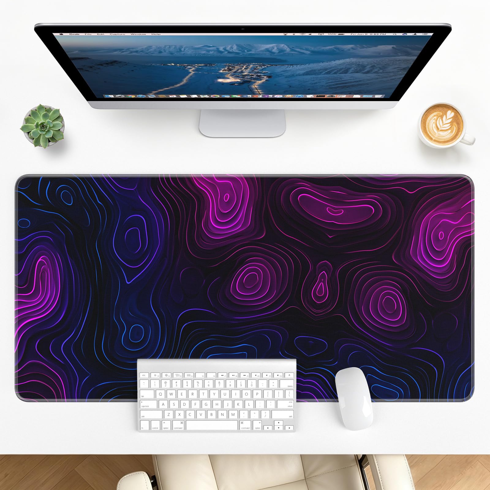 Stanploe Large Gaming Mouse Pad, XL Desk Protector, Non-Slip Base