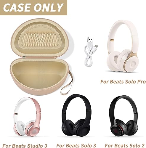 Vista 59 de Funda para auriculares compatible con Beats Solo 4, Studio Pro x Kim Kardashian, Solo3, Studio3, Solo2, Solo Pro, auriculares Bluetooth en la oreja