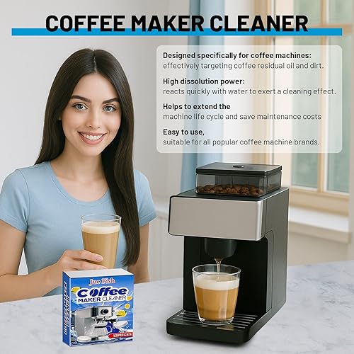 Miniatura 2 de Tabletas descalcificadoras limpiadoras de cafetera, 12 unidades, descalcificadoras y desodorizantes para todas las cafeteras, limpieza profunda, no