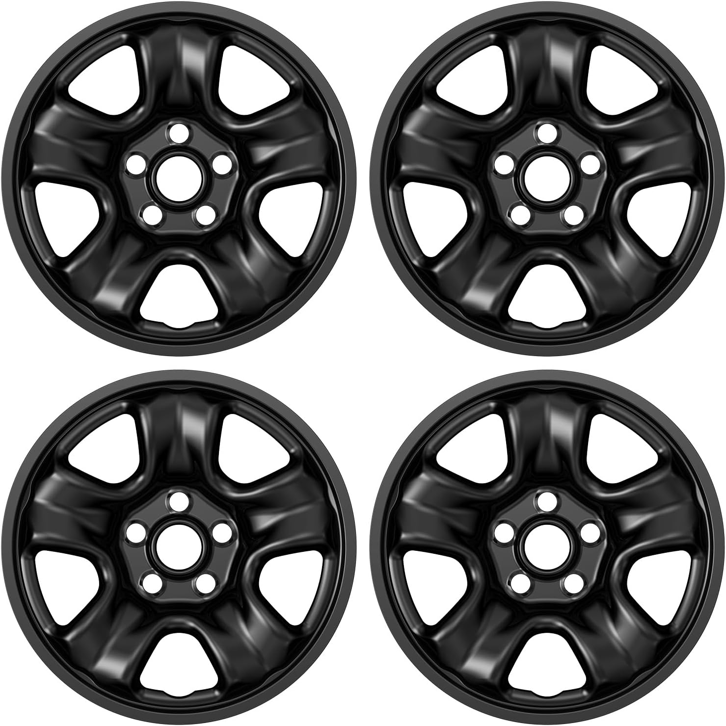 4-Pack 16 inch Wheel Skins Compatible with Honda CR-V CRV 2012 2013 2014 2015 2016, Fit for 16" Alloy Wheel, 42700-T0A-A01, Rim Cover Hubcap Hub Cap (Chrome Color)