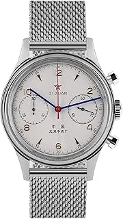 1963 Chronograph Watches for Men, Japan 6S21 Quartz Movement, Waterproof Sapphire Glass 40mm Stainless Steel Wrist Watch, Military Pilot Gift