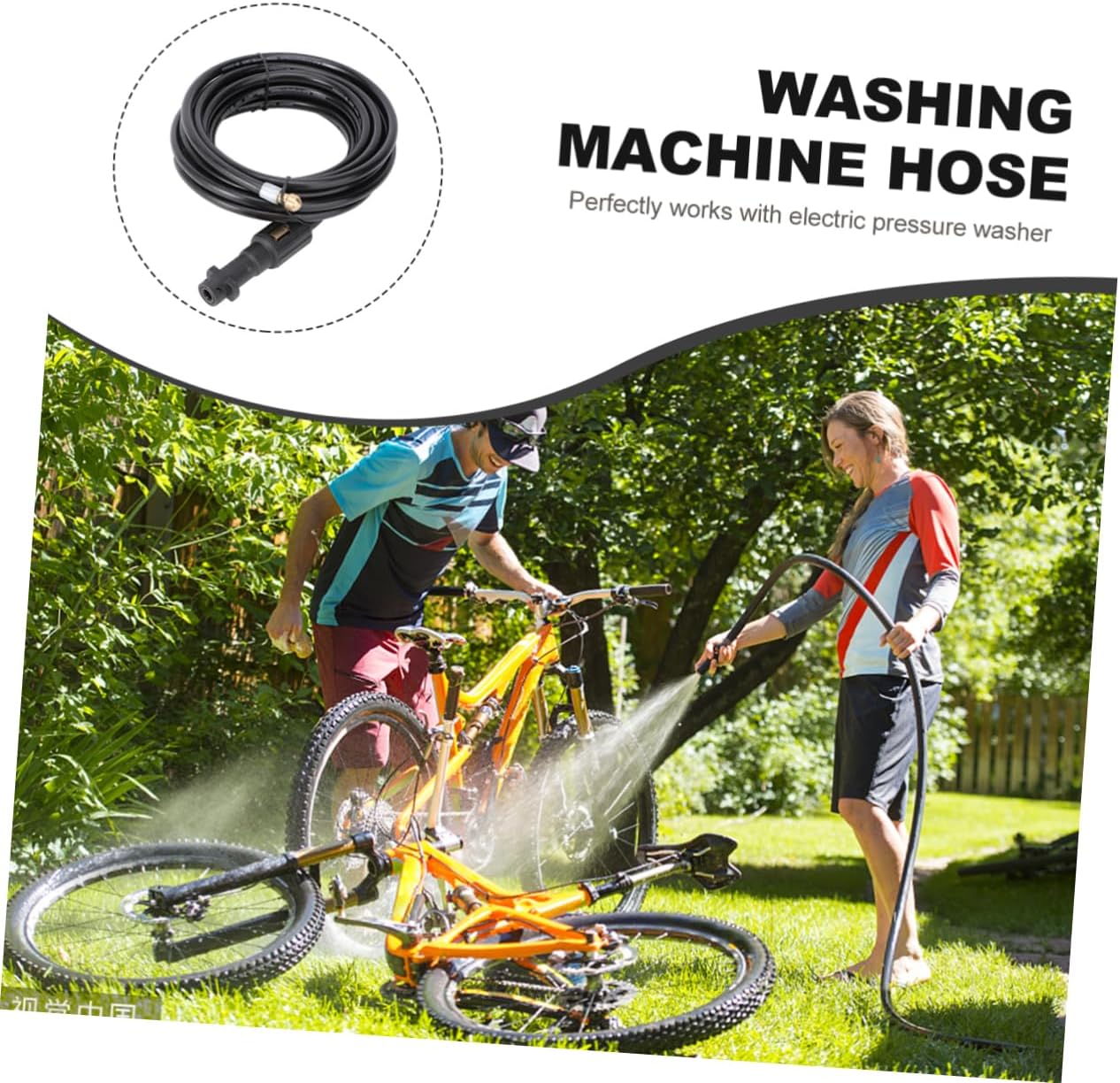 LIOOBO Drain Cleaning Hose 6m High Pressure Washer Hose Washing Machine High Pressure Washer Clean Drain for Pressure Washer