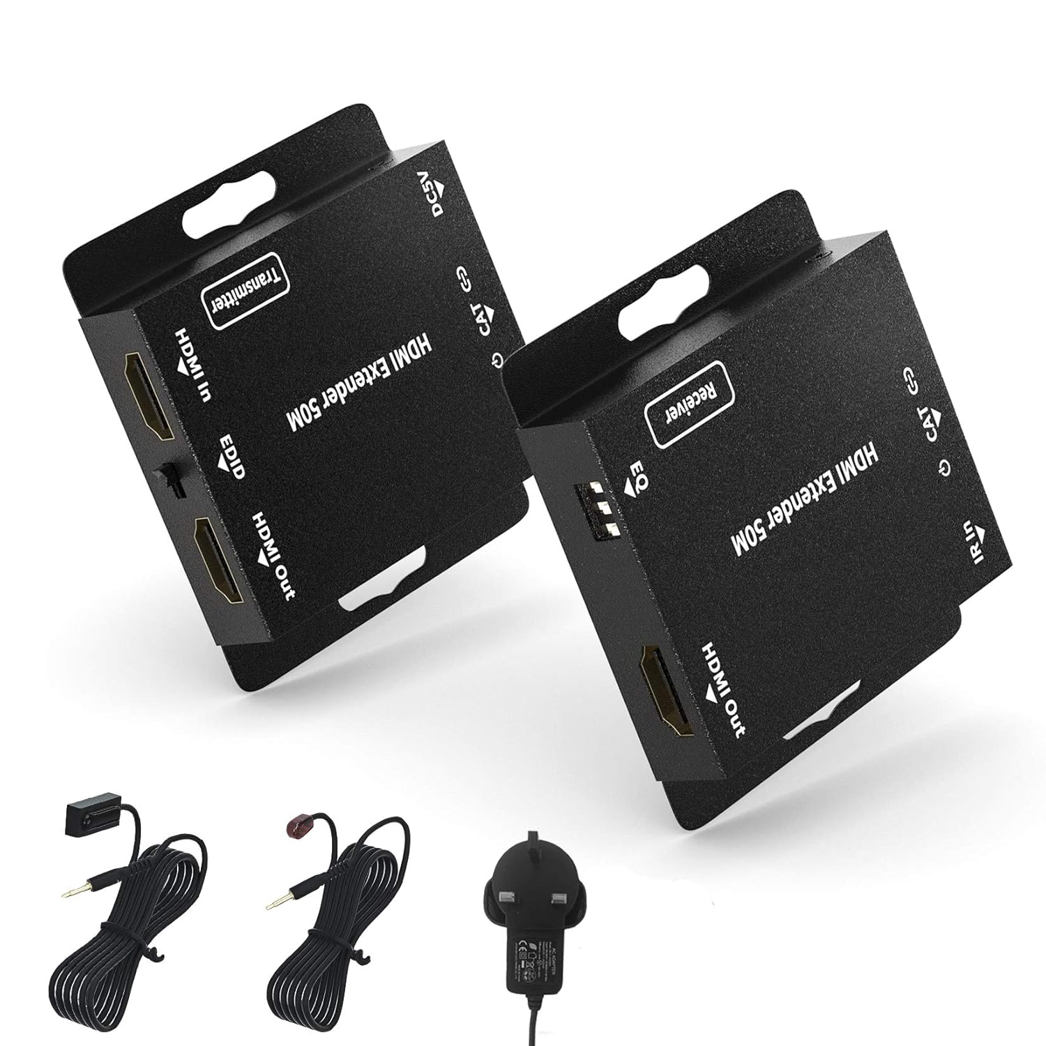 HDMI Extender by Cat5e/6 Cable, BolAAzuL 1080P 50M/164FT HDMI Extender