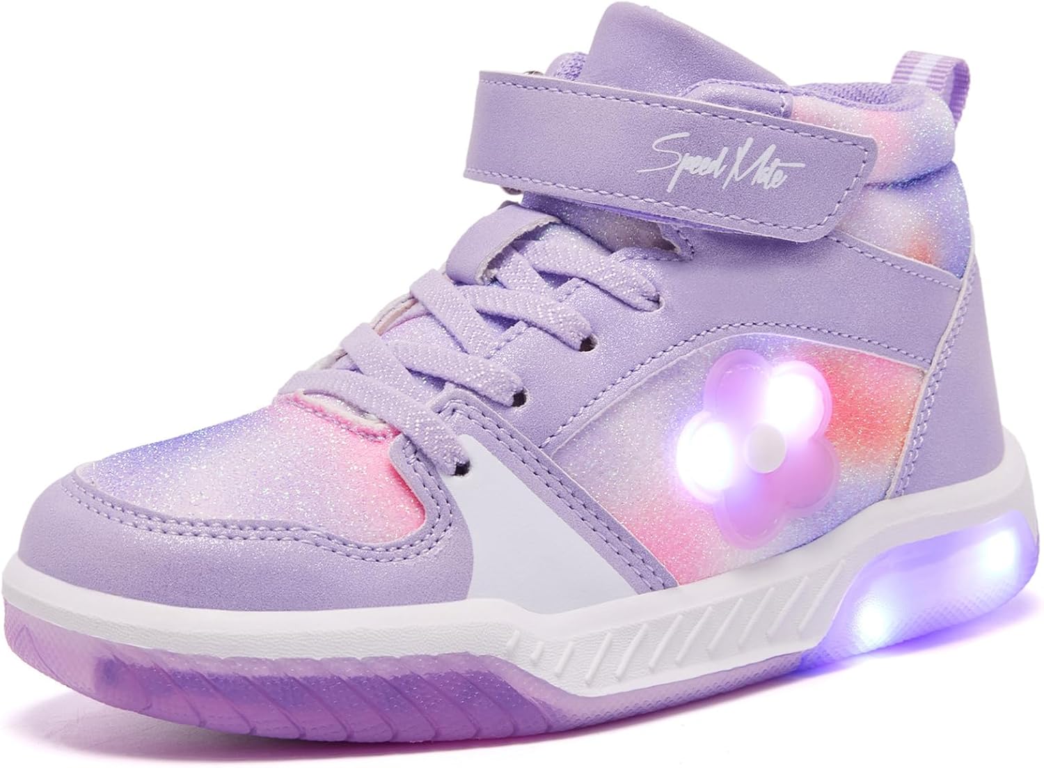 Toddler Light Up Shoes Boys Girls Breathable LED Glowing Luminous Tennis Sneakers f...