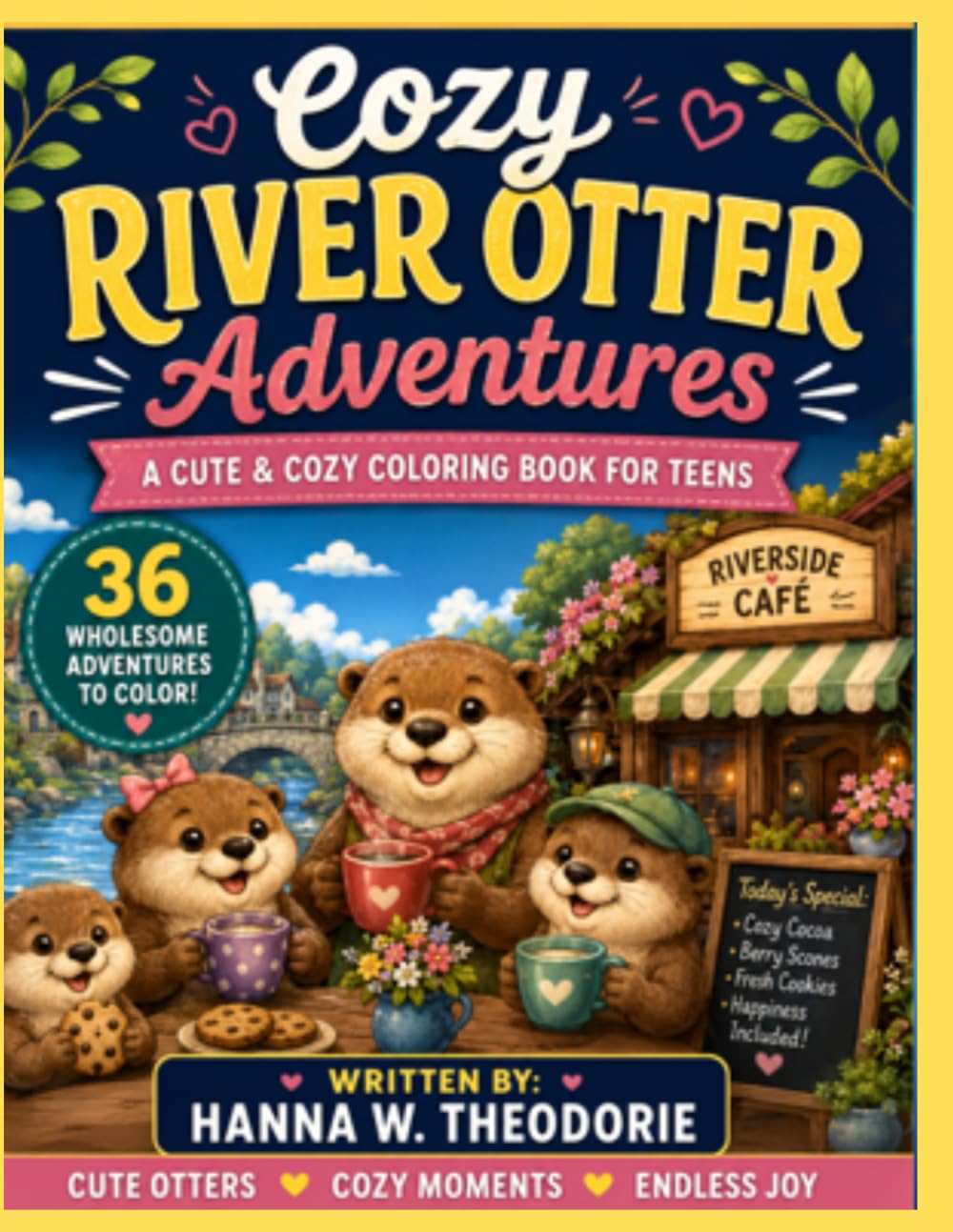 Cozy River Otter Adventures: Adorable Coloring Adventures for Teens