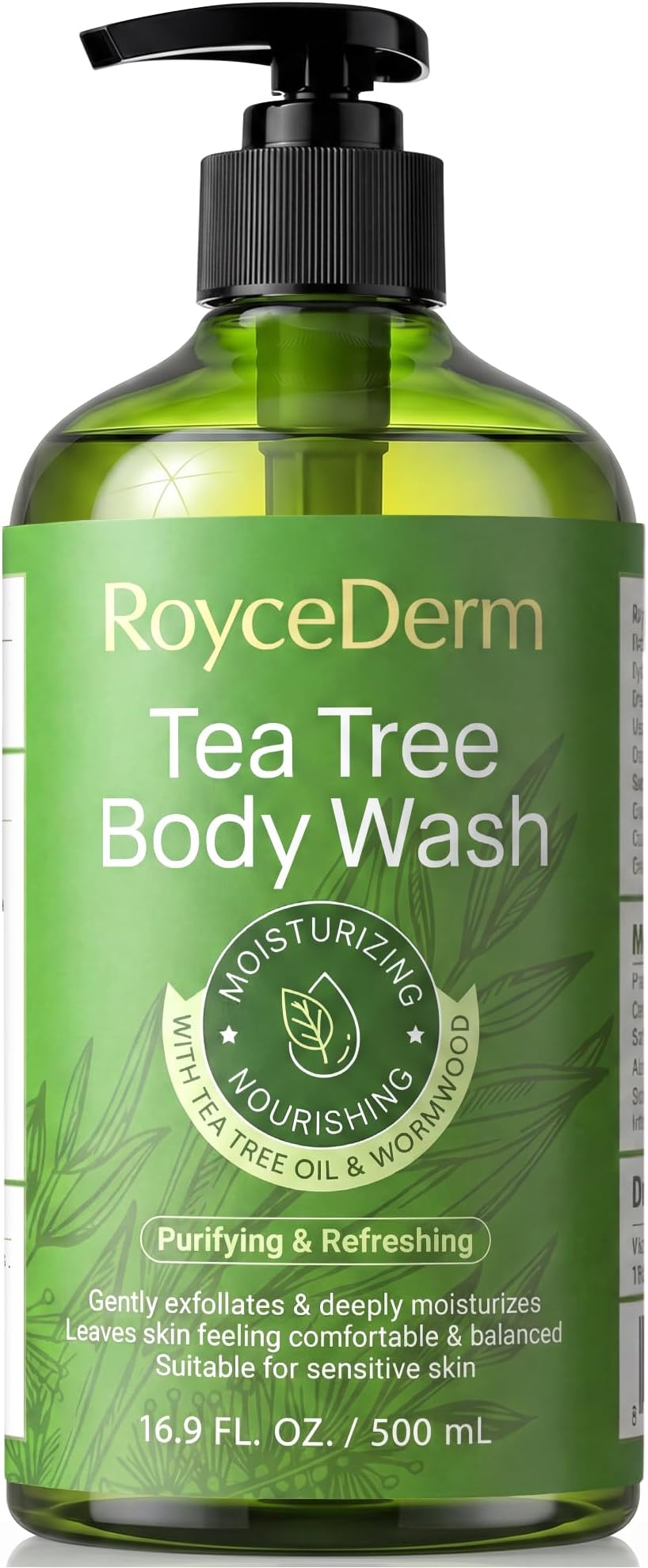 Roycederm Antifungal Body Wash & Soap, Antibacterial Tinea Versicolor Wash, Tea Tree Back Acne, Folliculitis For Jock Itch, Athletes Foot, Odor, Ringworm