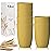 Wheat Straw Cups 6 PCS Good Alternative to Plastic Reusable Cups 12 oz Unbreakable Drinking Cup Reusable Dishwasher Safe Water Plastic Glasses Yellow