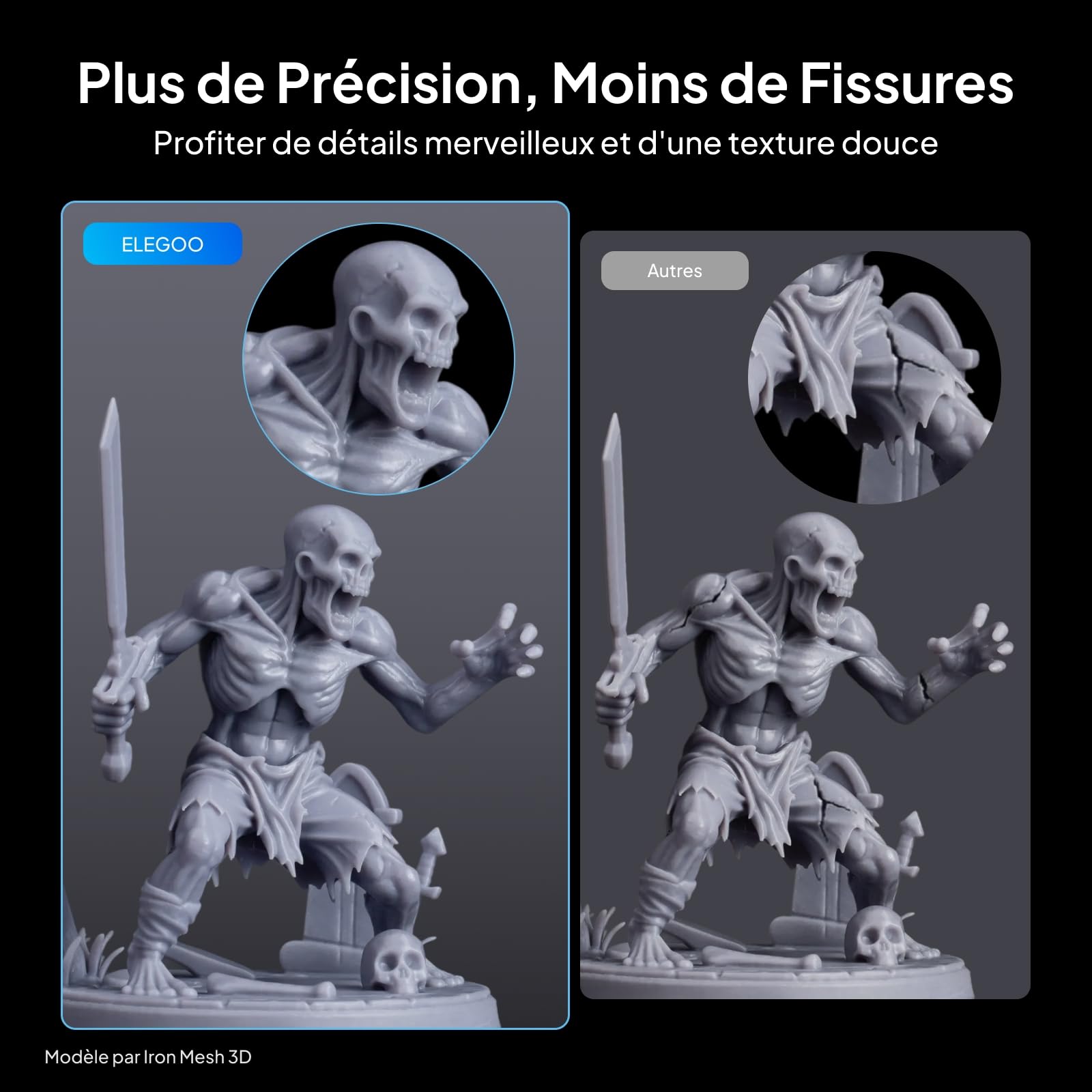 ELEGOO Résine Lavable à l'Eau 2.0, Jaune 2000g, Liquide d'Impression 3D à Durcissement Rapide à UV de 395-405 nm, Résine Imprimante 3D Water Washable pour imprimantes 3D LCD/SLA/DLP