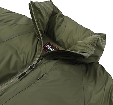Amazon.co.jp: 750FP Vertical Long Down Jacket KHAKI : ファッション