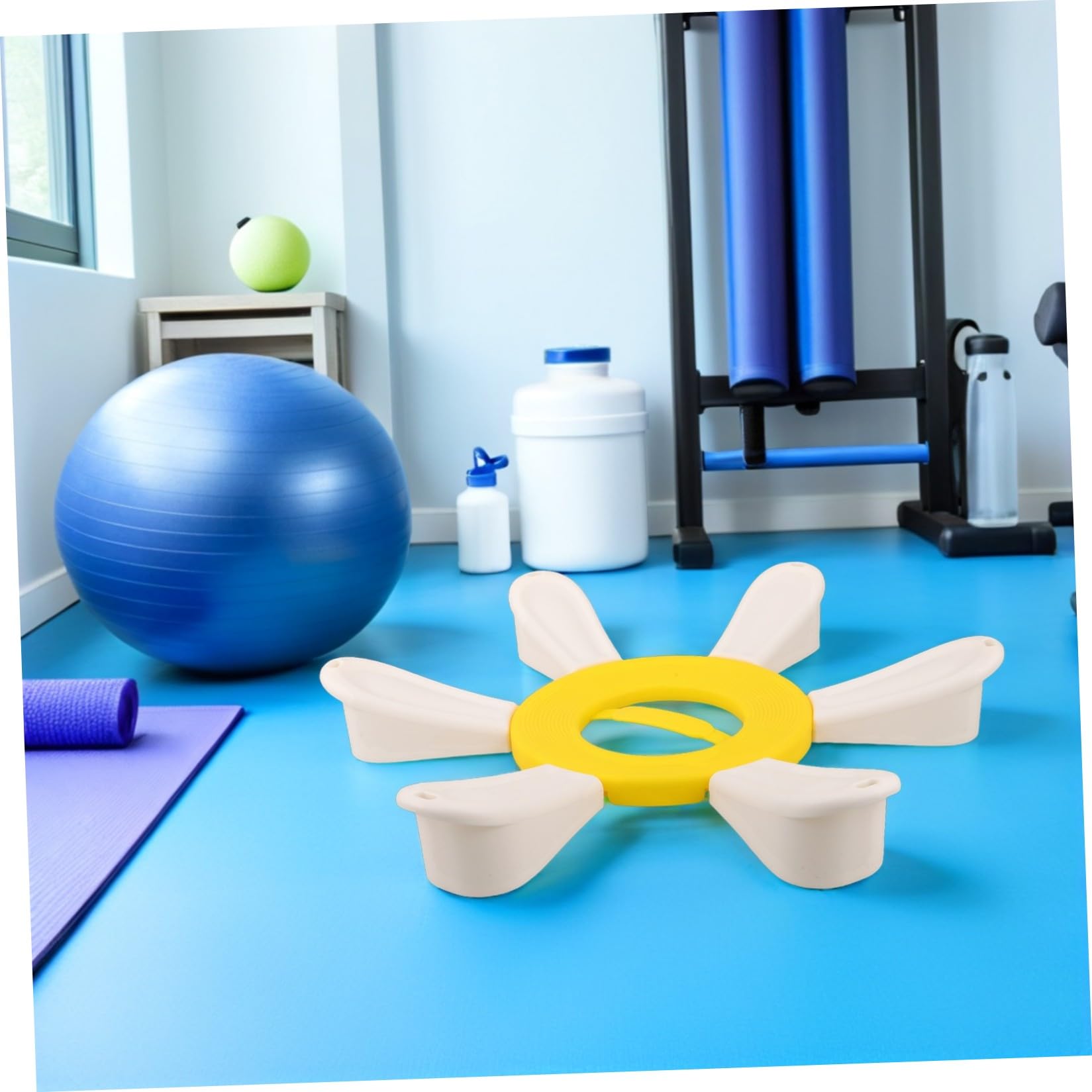 Abaodam Base per Palla da Yoga in Plastica, Supporto Rotondo | 49cm, per Studio e Palestra, Design Compatto, Organizza la Fitball Stabilità Migliorata