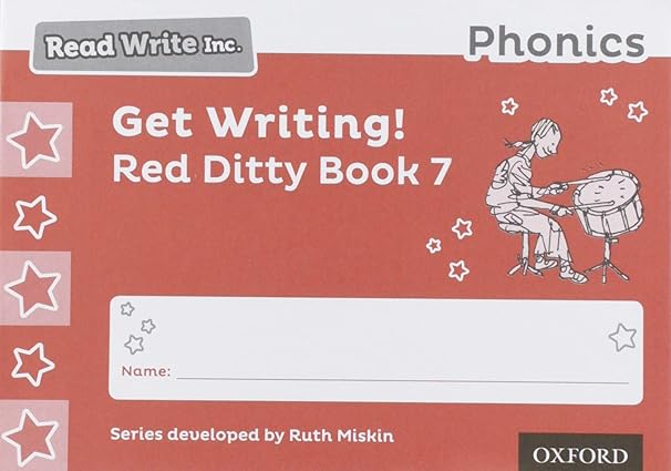 Read Write Inc. Phonics: Get Writing! Red Ditty Book 7 Pack of 10 ...