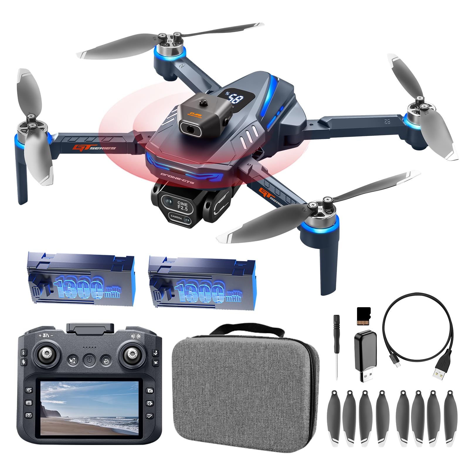 Amazon.com: AXNEN Mini Drone with HD Camera,FPV RC Drone with