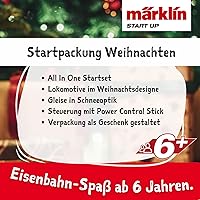 Vista 3 de Märklin Start Up - Juego de iniciación de Navidad, distancia de pista H0, para niños a partir de 6 años
