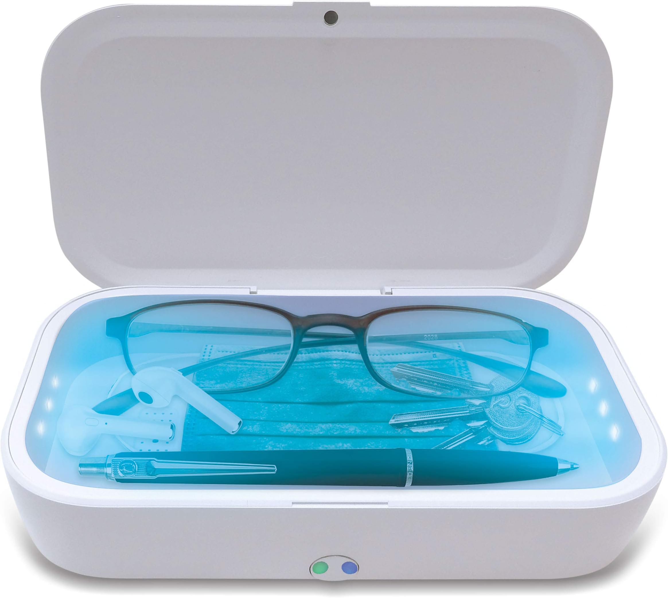 Kintty UV Cell Phone Sterilizer, UV Disinfection Box, 3-in-1 Portable Automatic Sterilizer Disinfector Box with Wireless Charging and Aromatherapy for Cell Phones, Cosmetics, Watches