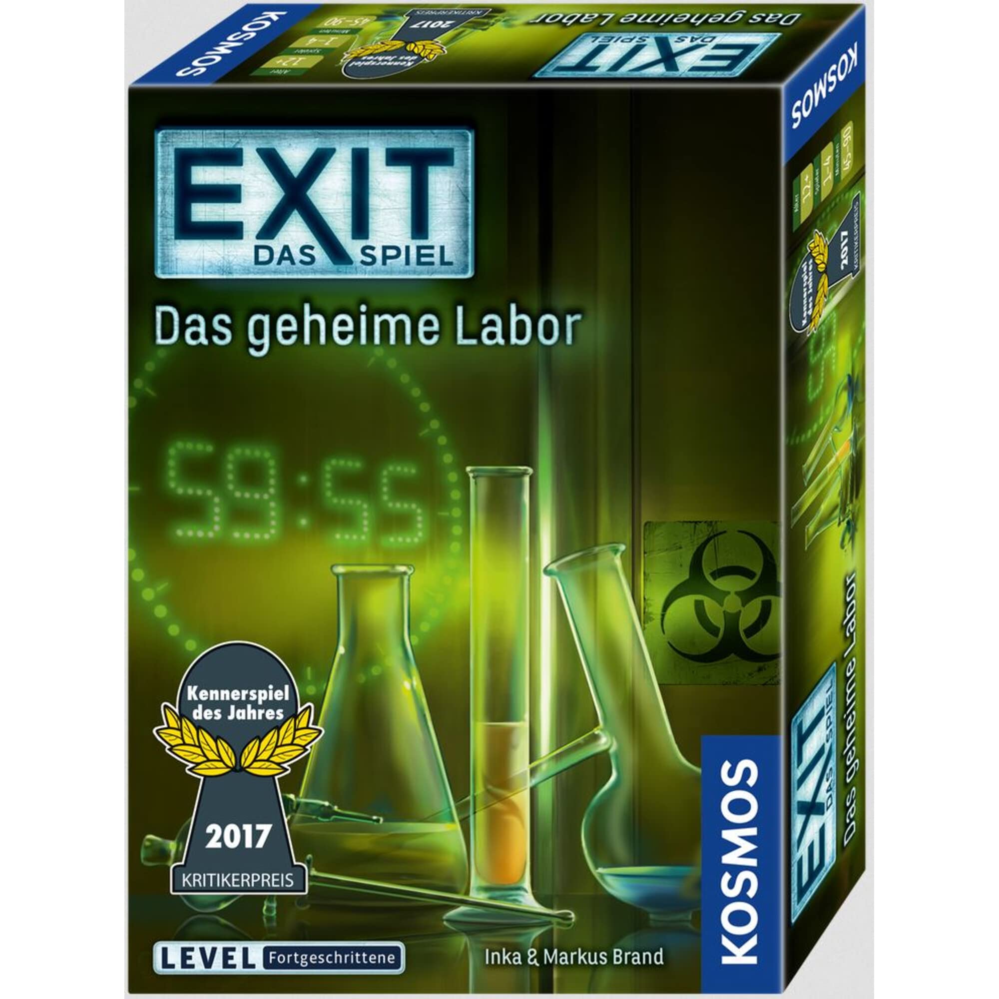 Kosmos Spiele 692742 Exit - The Game, The Secret Lab [German Language Product], Awarded Kennerspiel des Jahres 2017