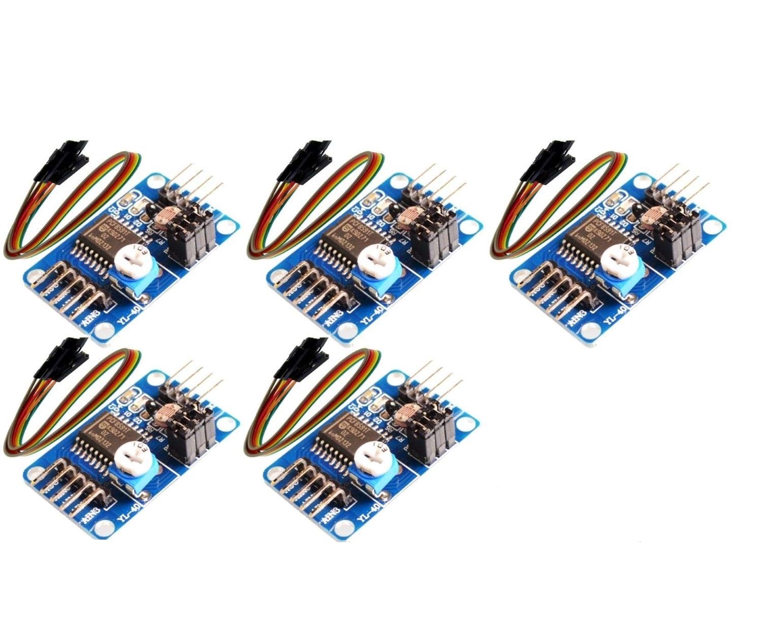 5 uds PCF8591 conversión analógica a Digital módulo convertidor AD/DA + Cable