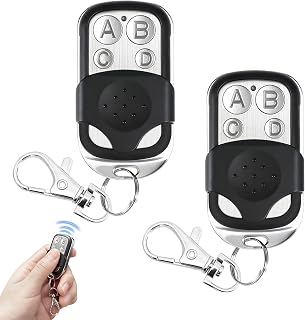 Generic 433 MHz Funkfernbedienung (2er-Set) – Handsender mit Klonfunktion, 4 Tasten, für Garagentoröffner, Rolltore und mehr, Dwa piloty do garażu