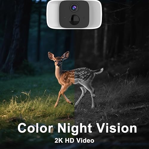 Miniatura 7 de Cámara de seguridad celular solar 4G LTE inalámbrica para exteriores, sin cámara de seguridad WiFi, datos ilimitados gratuitos de 365 días, sensor