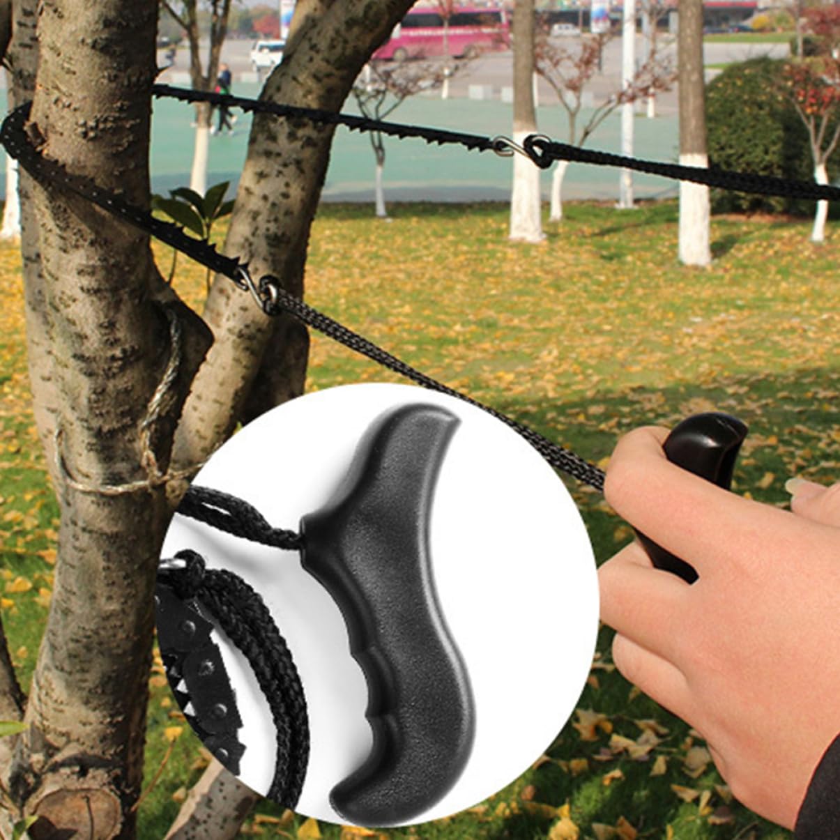 Totority 1pc Portable Pocket Chain Lightweight for Camping Backpacking and Hiking Cutting for and Easy to Use Outdoor Gear