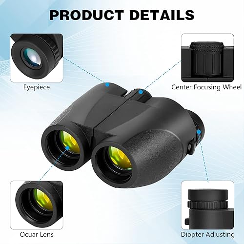 Miniatura 2 de Grathia Binoculares compactos pequeños 15X25