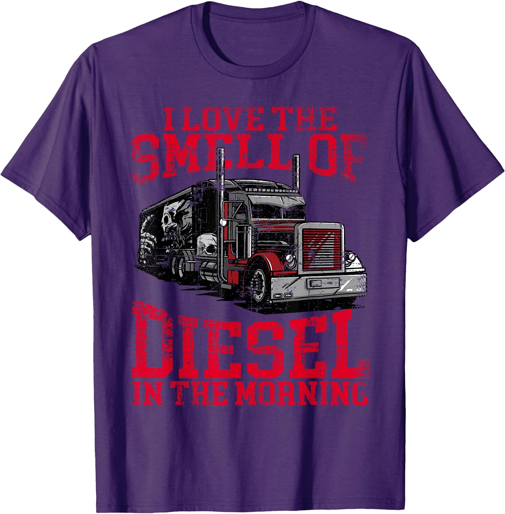 I Love The Smell Of Diesel In The Morning Cool Truck Driver T-Shirt