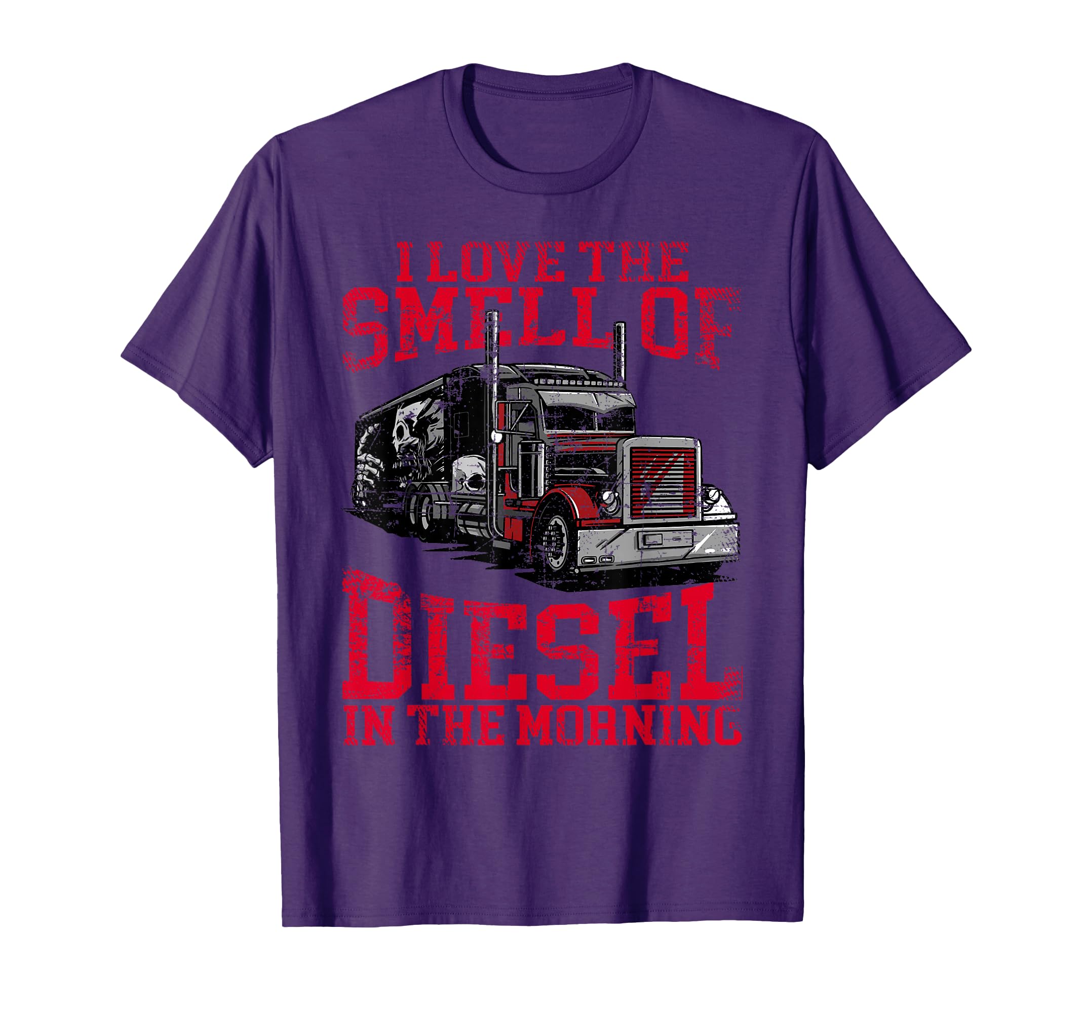 I Love The Smell Of Diesel In The Morning Cool Truck Driver T-Shirt