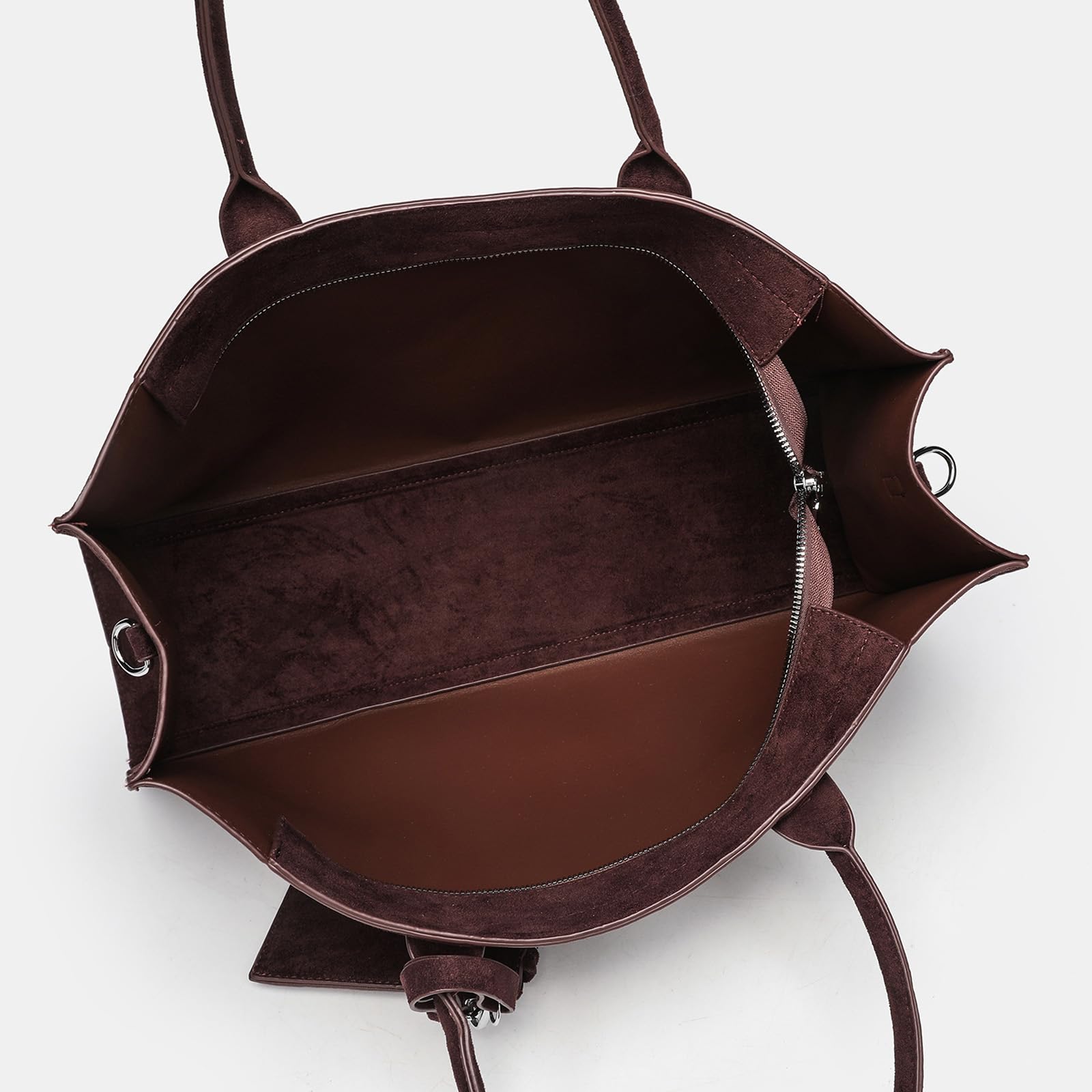 Borsa a tracolla in pelle scamosciata Spaziosa include portamonete con tracolla regolabile Set borse per madre e figlia